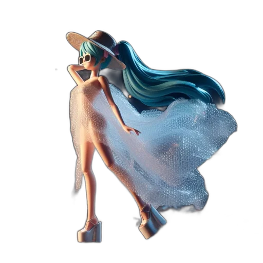 dress, creature, hair, animal transparent PNG cut-out