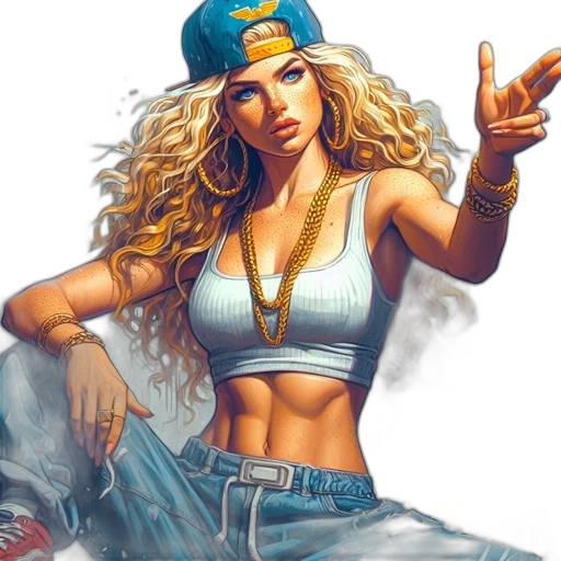comic book art, concept art, photorealistic, cartoon transparent PNG cut-out