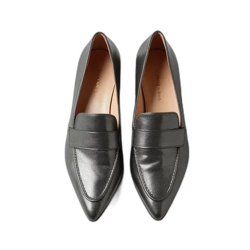 shoes, pair, grey, loafers transparent PNG cut-out