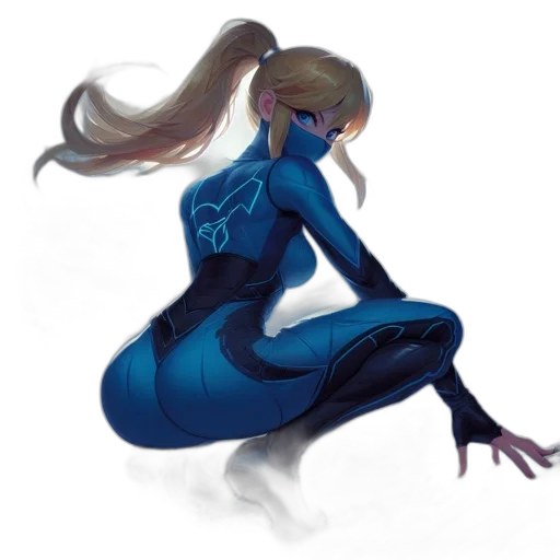 dress, robot, hair, creature transparent PNG cut-out