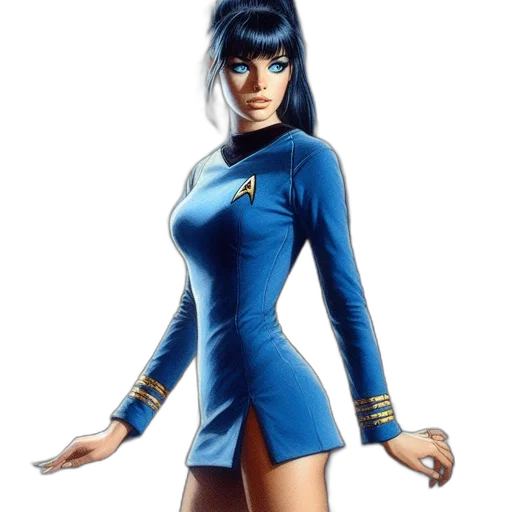 dress, concept art, comic book art, fantasy art transparent PNG cut-out