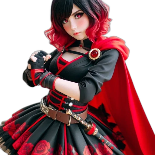 dress, weapon, staff, fantasy art transparent PNG cut-out