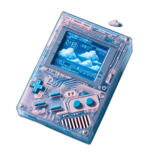weapon, robot, jewelry, vaporwave transparent PNG cut-out
