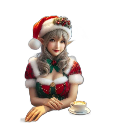 staff, hat, food, 3d render transparent PNG cut-out