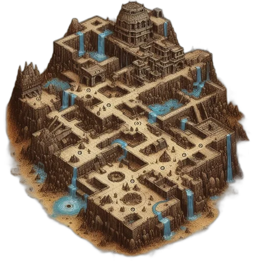 building, concept art, fantasy art, pixel art transparent PNG cut-out