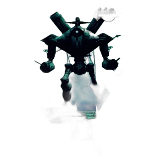 robot, weapon, creature, staff transparent PNG cut-out