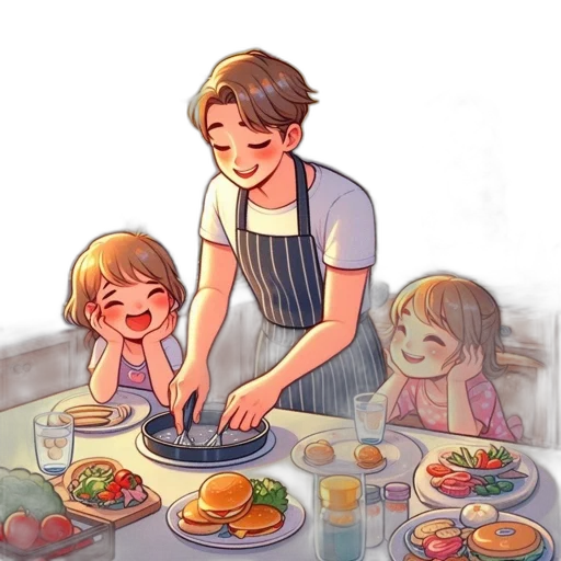 food, watercolor, oil painting, photorealistic transparent PNG cut-out