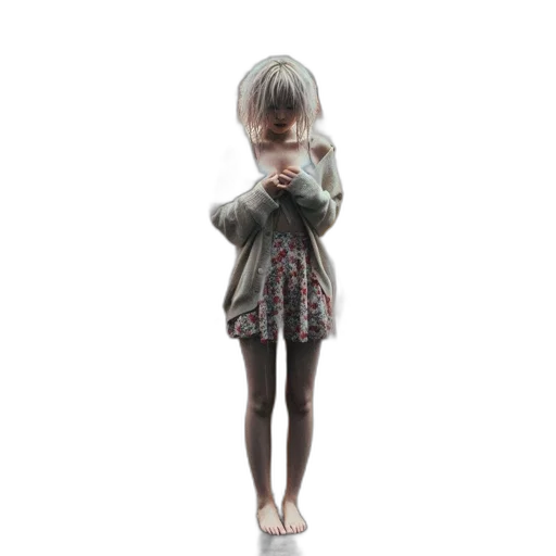 dress, creature, robot, face transparent PNG cut-out
