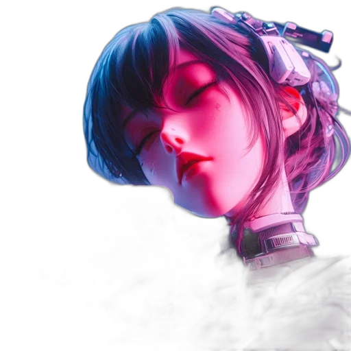 face, robot, staff, weapon transparent PNG cut-out