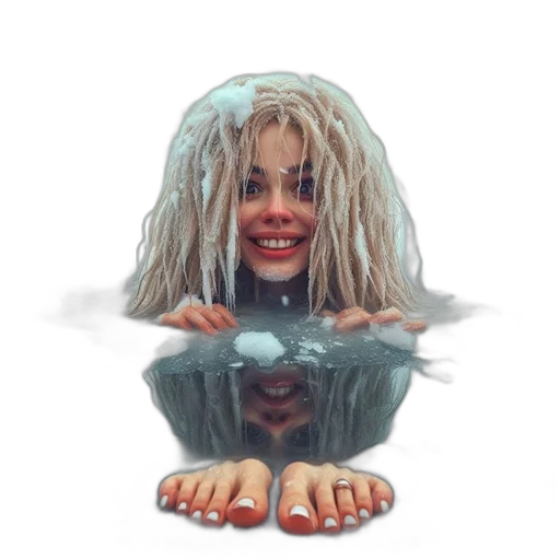 creature, mask, face, hair transparent PNG cut-out