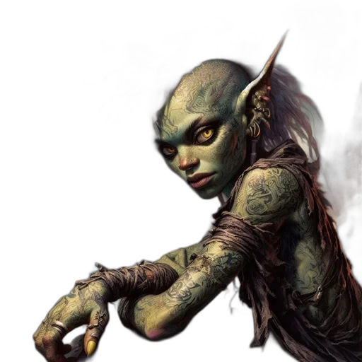 creature, staff, dragon, fantasy art transparent PNG cut-out