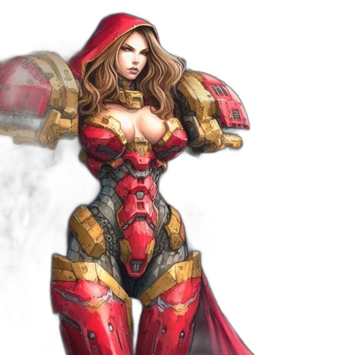 concept art, fantasy art, comic book art, 3d render transparent PNG cut-out
