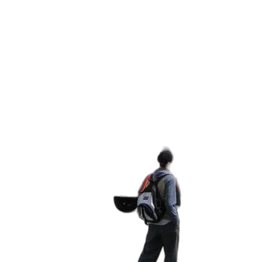 jacket, staff, robot, umbrella transparent PNG cut-out