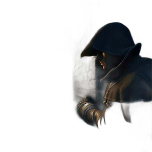 hat, mask, weapon, jacket transparent PNG cut-out