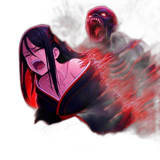 creature, mask, weapon, face transparent PNG cut-out