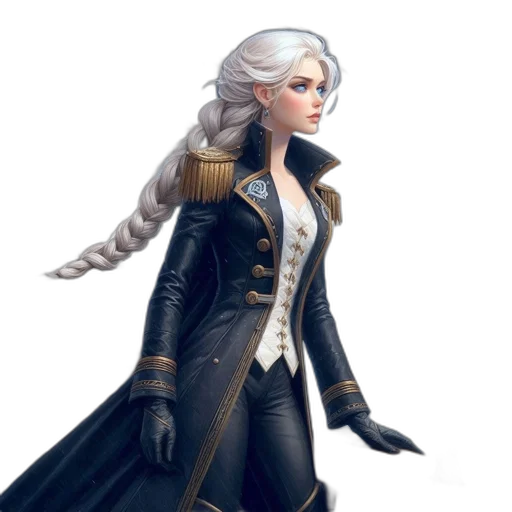 jacket, staff, concept art, fantasy art transparent PNG cut-out