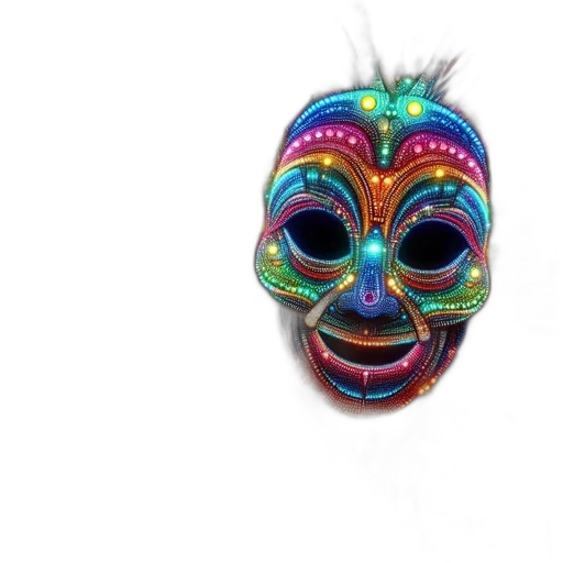 mask, face, jewelry, creature transparent PNG cut-out