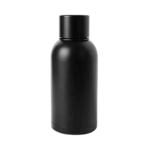 bottle, dress, hair, 3d render transparent PNG cut-out
