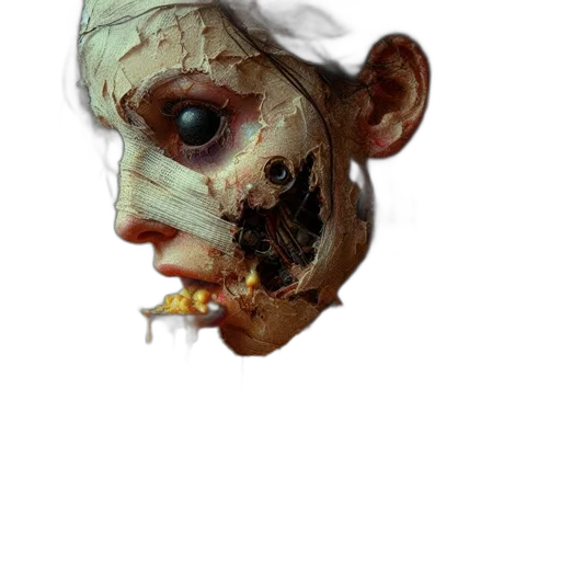 mask, face, creature, staff transparent PNG cut-out
