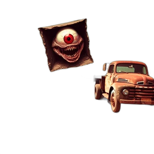 car, mask, creature, concept art transparent PNG cut-out