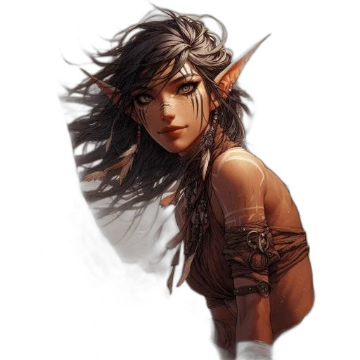 dragon, face, staff, fantasy art transparent PNG cut-out