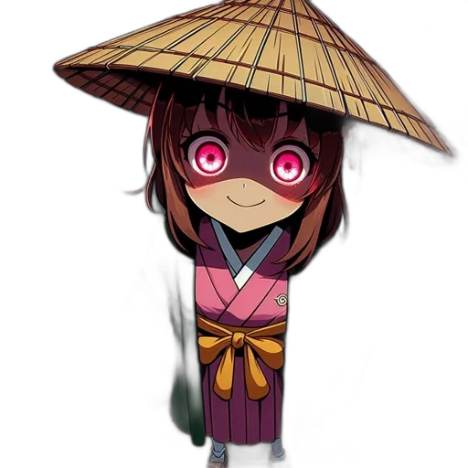 mask, umbrella, staff, hat transparent PNG cut-out