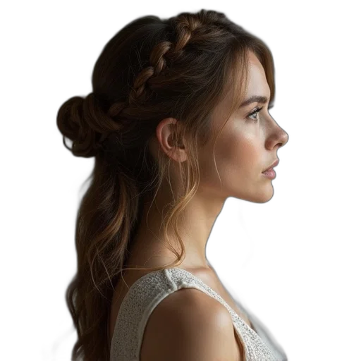 crown, hair, dress, jewelry transparent PNG cut-out