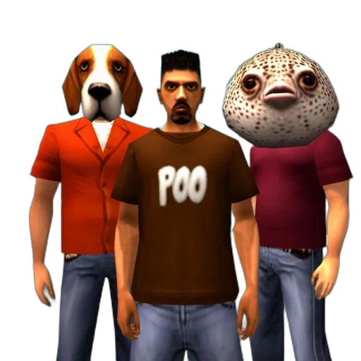 mask, animal, staff, 3d render transparent PNG cut-out