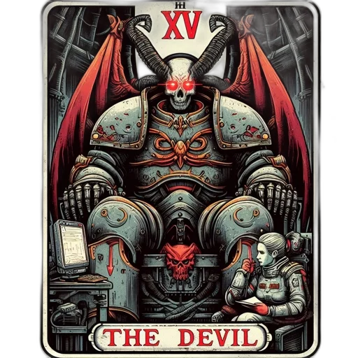 comic book art, illustrated, tarot, features transparent PNG cut-out