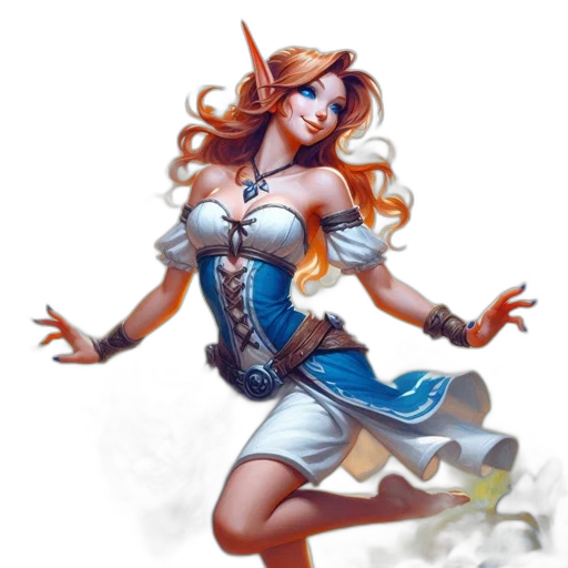 staff, dress, fantasy art, concept art transparent PNG cut-out