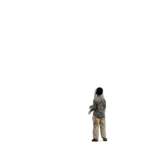 jacket, robot, staff, creature transparent PNG cut-out
