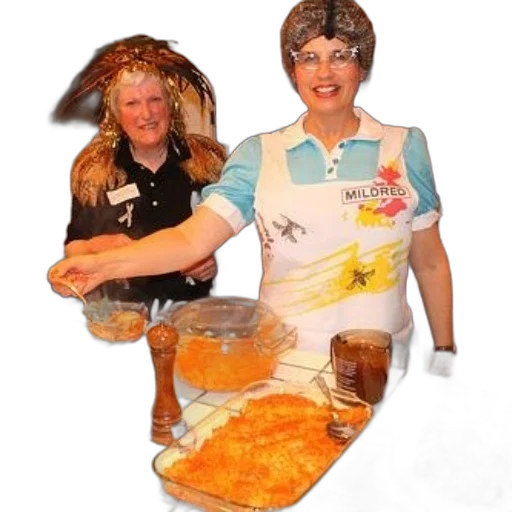 food, staff, two, women transparent PNG cut-out