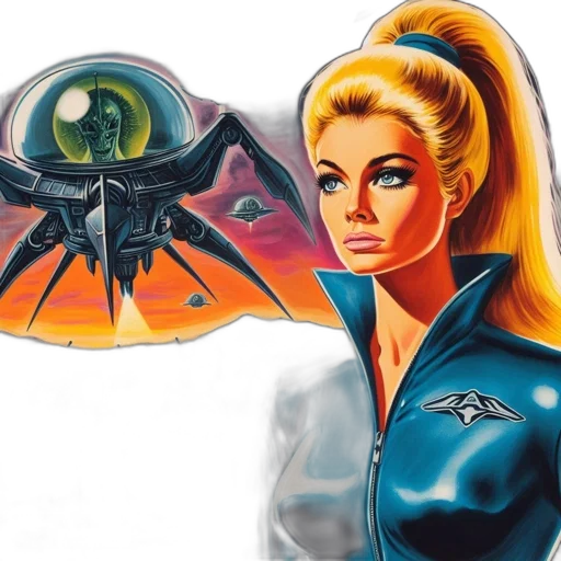 robot, jacket, comic book art, concept art transparent PNG cut-out