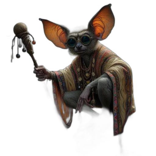staff, animal, creature, jacket transparent PNG cut-out