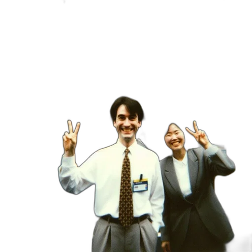 staff, jacket, mask, face transparent PNG cut-out
