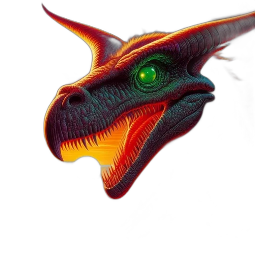 dragon, creature, animal, staff transparent PNG cut-out