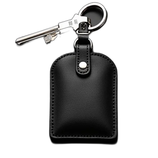 key, fob, case, black transparent PNG cut-out