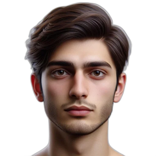face, hair, mask, staff transparent PNG cut-out