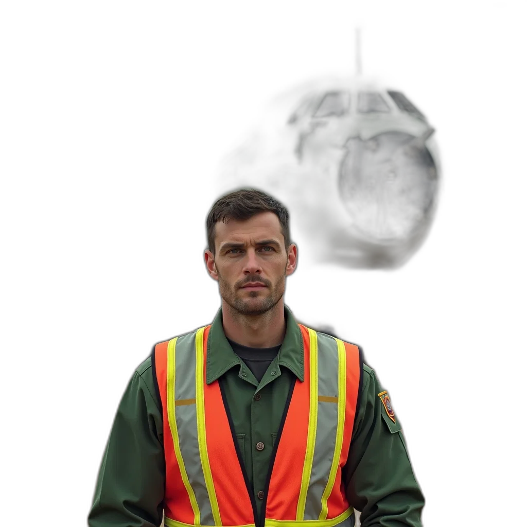 staff, jacket, face, robot transparent PNG cut-out