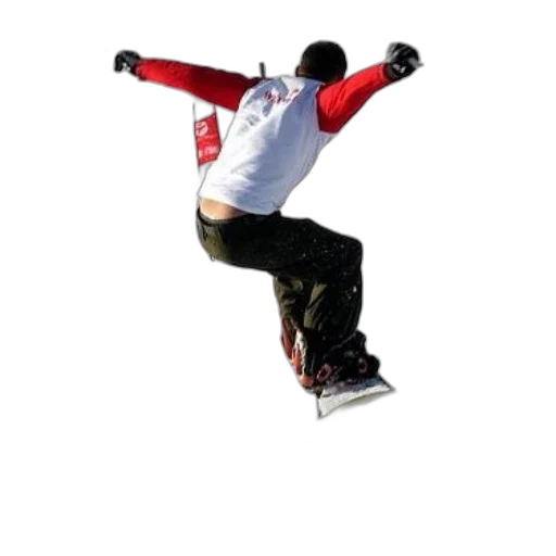 staff, jacket, 3d render, snowboarder transparent PNG cut-out