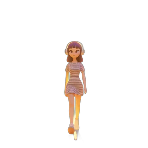 dress, creature, jewelry, staff transparent PNG cut-out