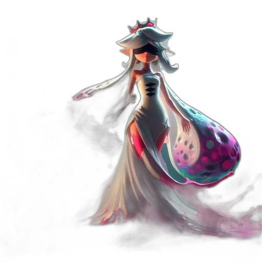 dress, crown, concept art, fantasy art transparent PNG cut-out