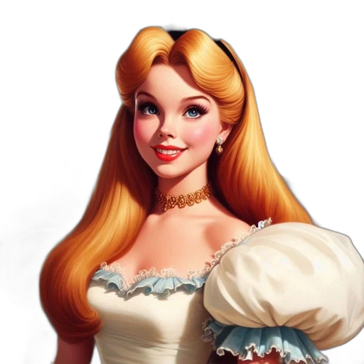 dress, crown, face, hair transparent PNG cut-out