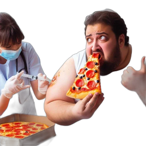 food, weapon, 3d render, photorealistic transparent PNG cut-out