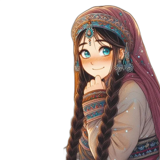 face, dress, jewelry, crown transparent PNG cut-out