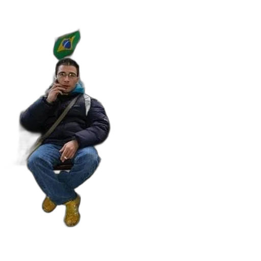 hat, jacket, umbrella, staff transparent PNG cut-out