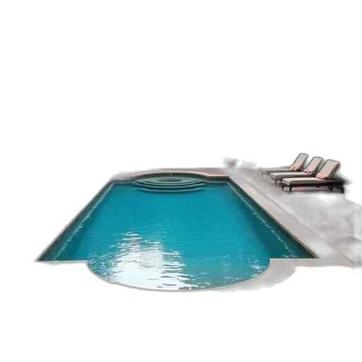 umbrella, furniture, 3d render, underwater transparent PNG cut-out