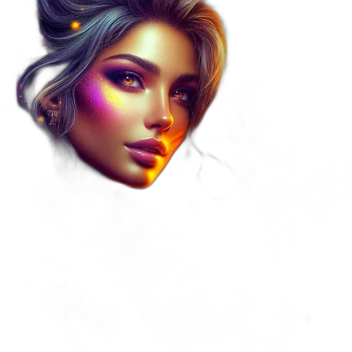 face, crown, jewelry, mask transparent PNG cut-out