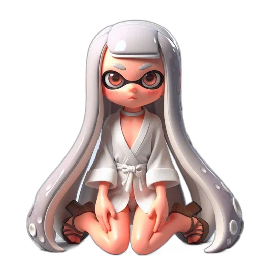 dress, creature, weapon, staff transparent PNG cut-out