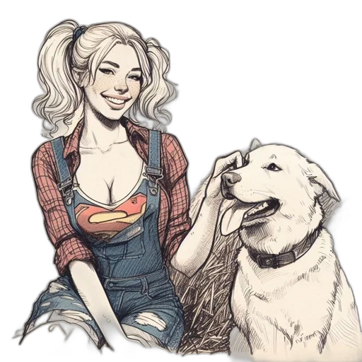 animal, comic book art, cartoon, concept art transparent PNG cut-out